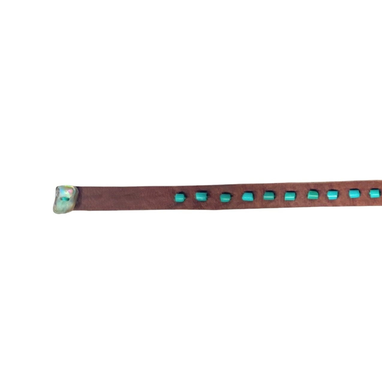 Turquoise Leather Bracelet