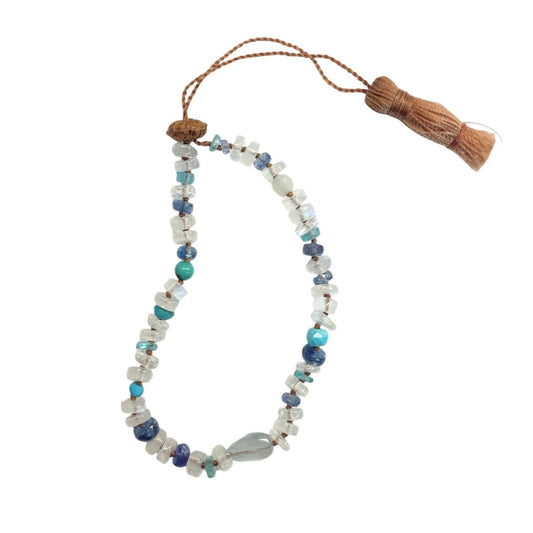 Tanzanite, Turquoise & Rainbow Moon Accent Bracelet