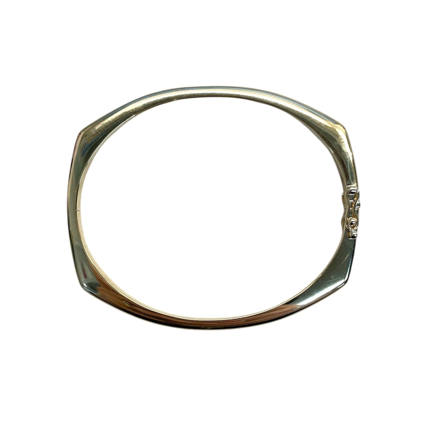 Sculpted Gold Hinge Bracelet