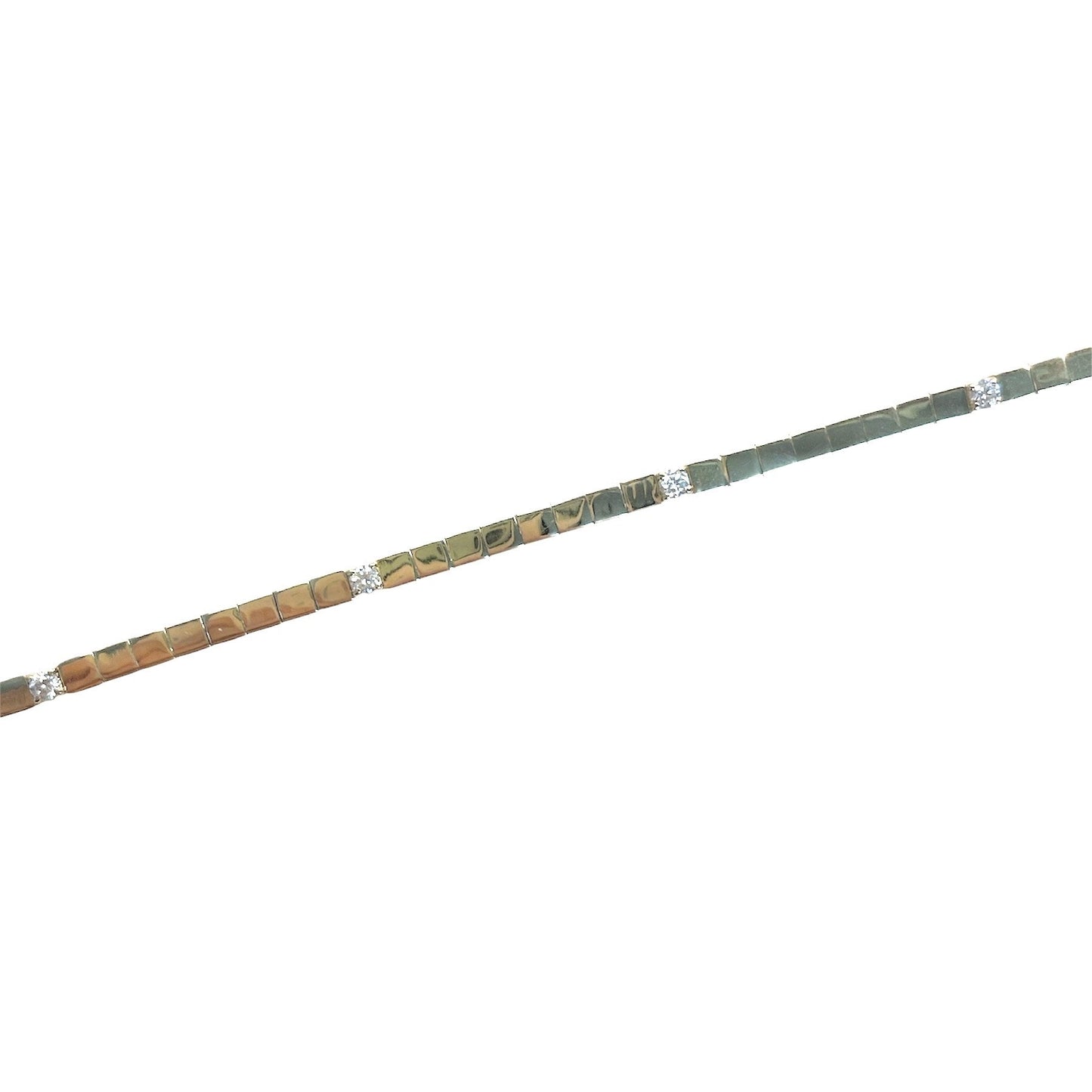 Diamond Station Tile Bracelet