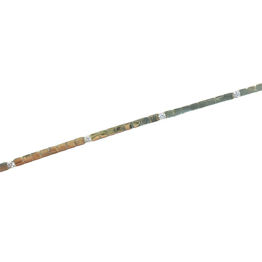 Diamond Station Tile Bracelet