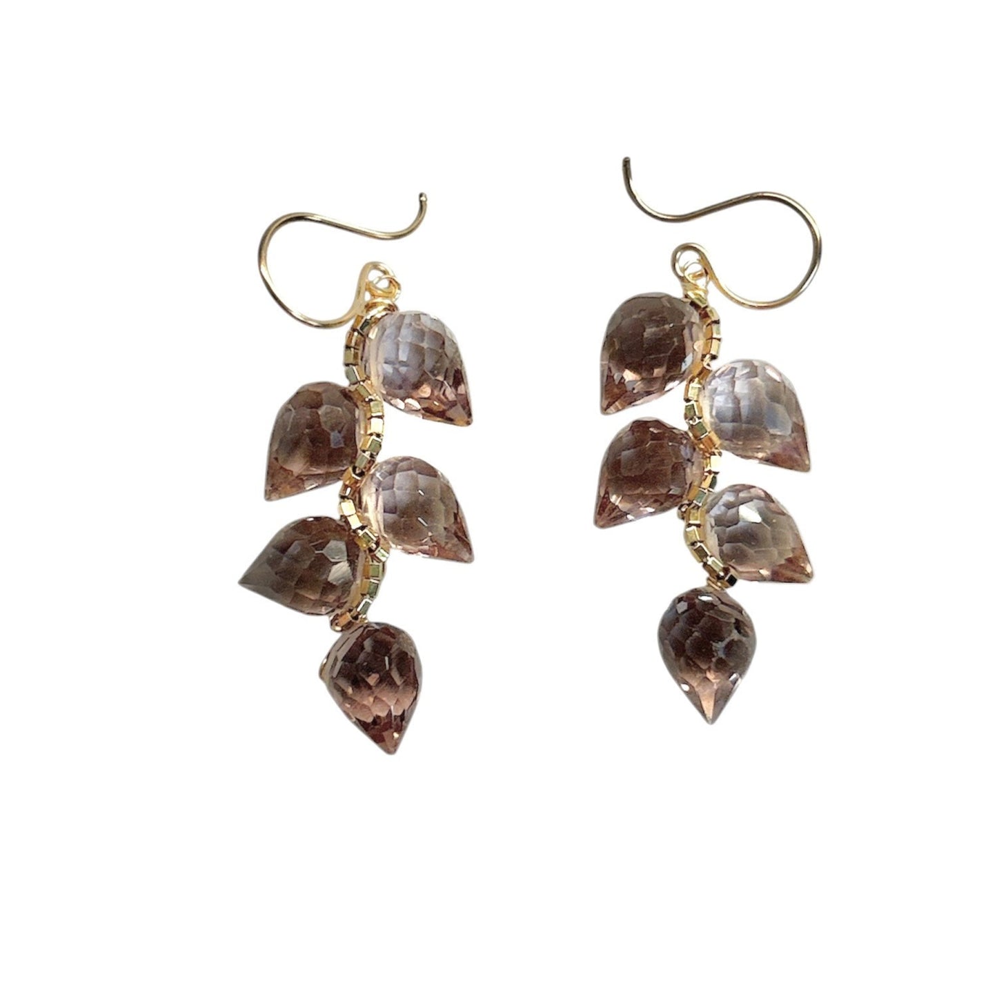 Plum Quartz Earrings