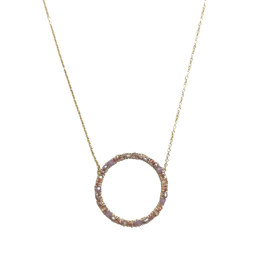 Orchid Circle Necklace