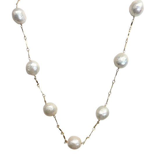 Pearl Station Necklace