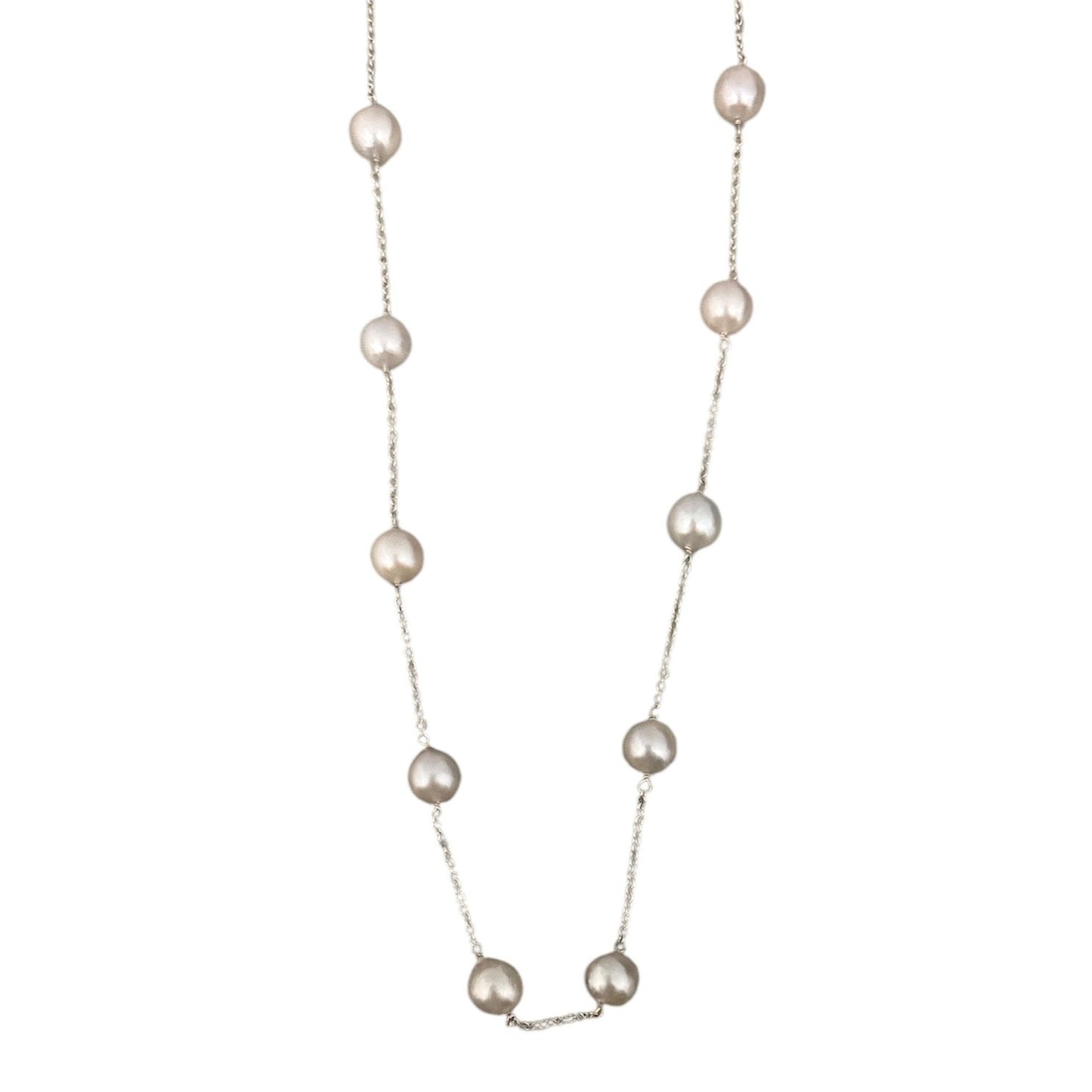 Station Saltwater Pearl Necklace