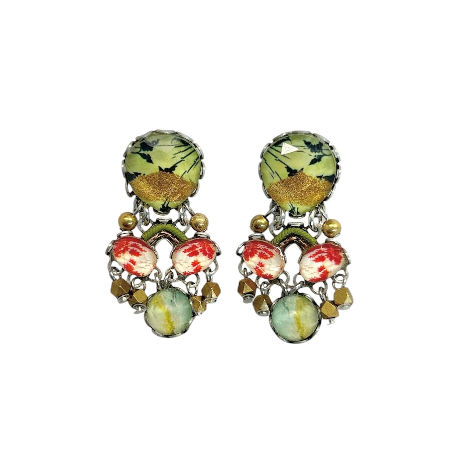 Medium Flower Garden Earrings