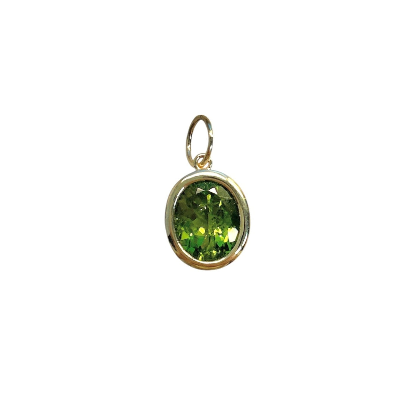 Bezel Set Peridot Pendant