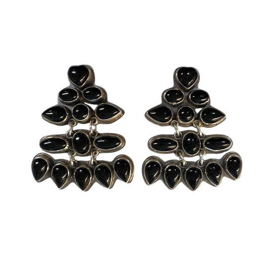 Onyx Cluster Earrings