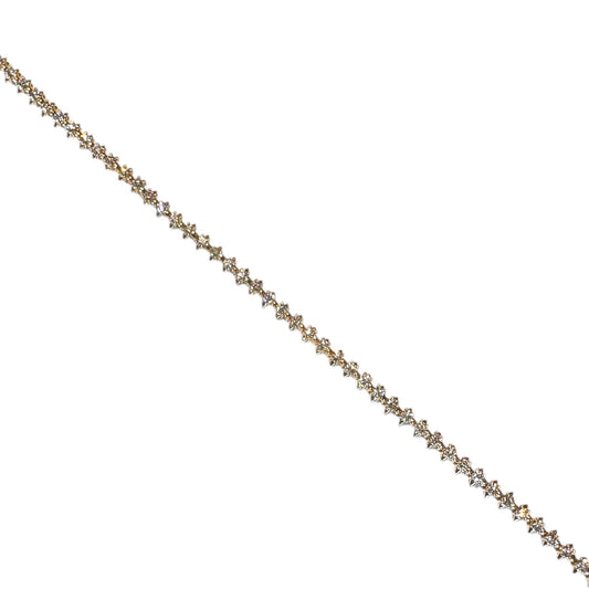 Yellow Gold & Diamond Tennis Bracelet