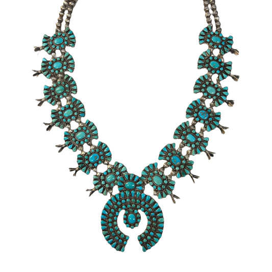 Vintage Turquoise Squash Blossom