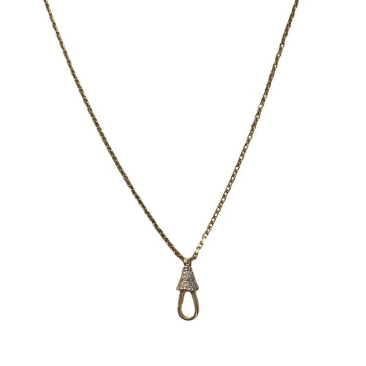 Diamond Charm Bail Necklace