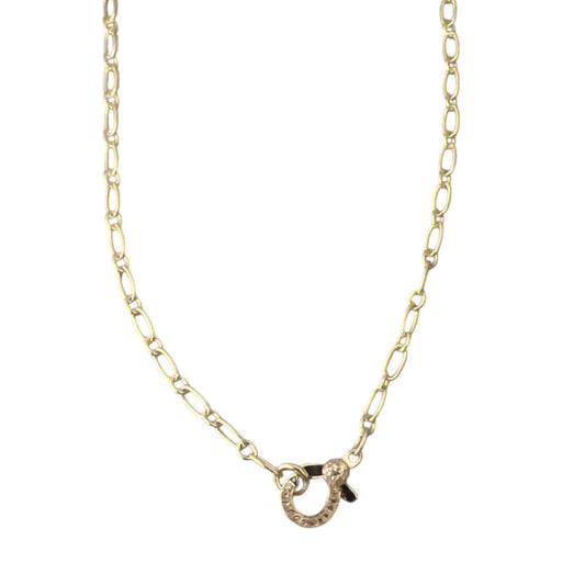 Gold Chain with Diamond Clasp