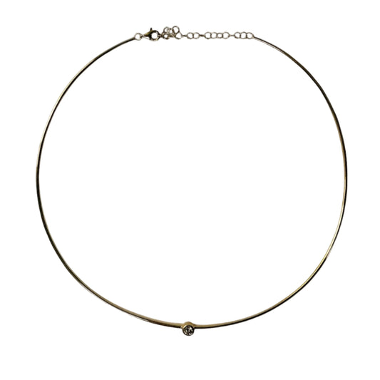 Bezel Set Diamond Collar