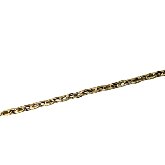 Octagon Link Gold Bracelet
