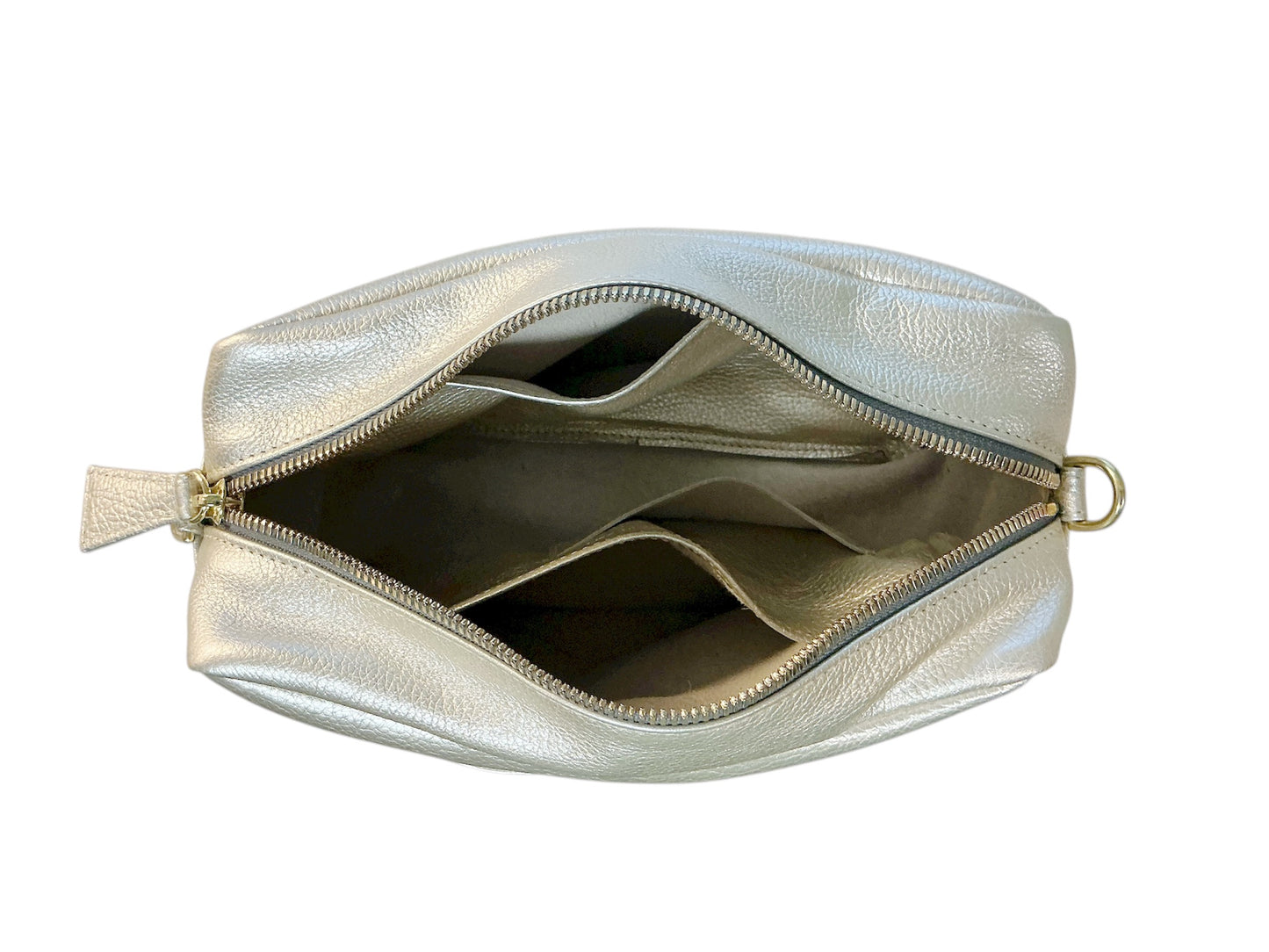 Champagne Metallic Rome Crossbody