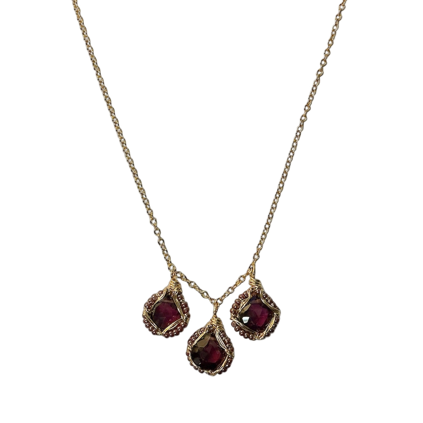 Claret Drop Necklace