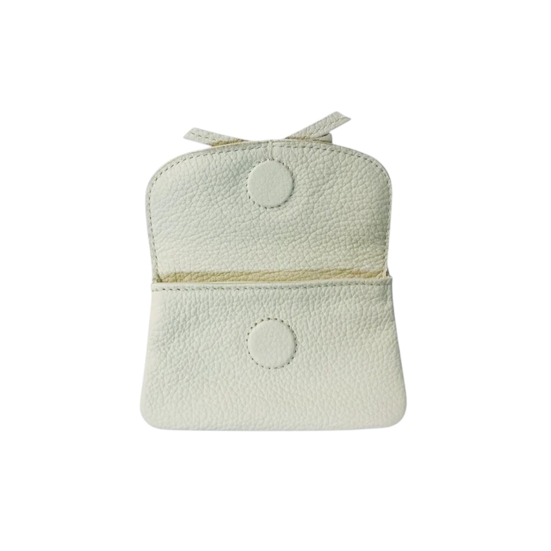 Milk Pebble Grain Petite Case with Bow