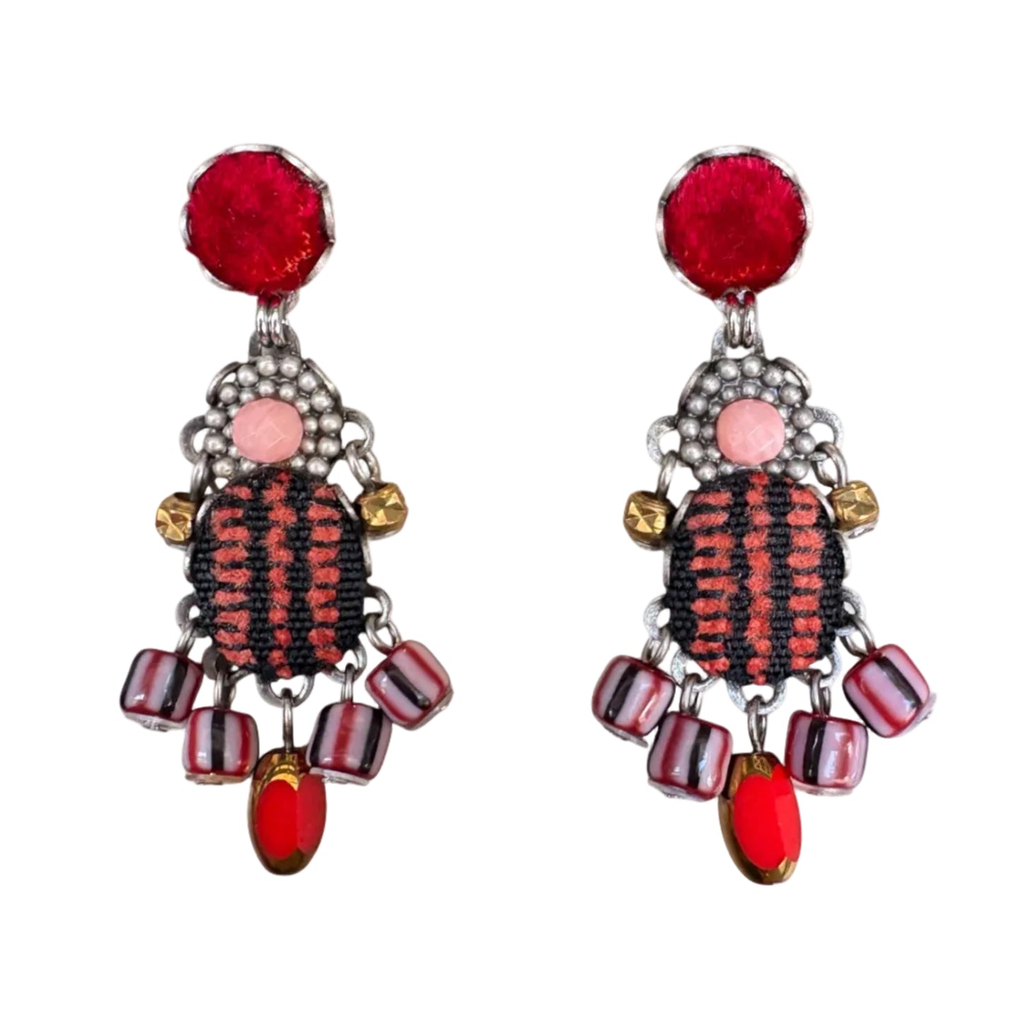Crimson Fire Earrings