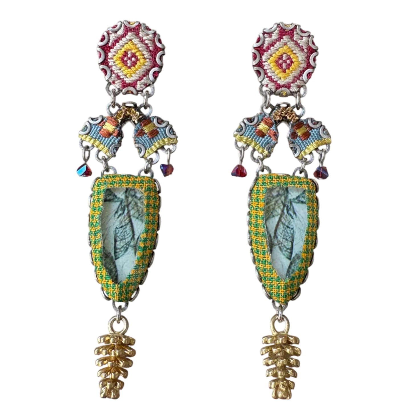 Vintage Pinecone Earrings