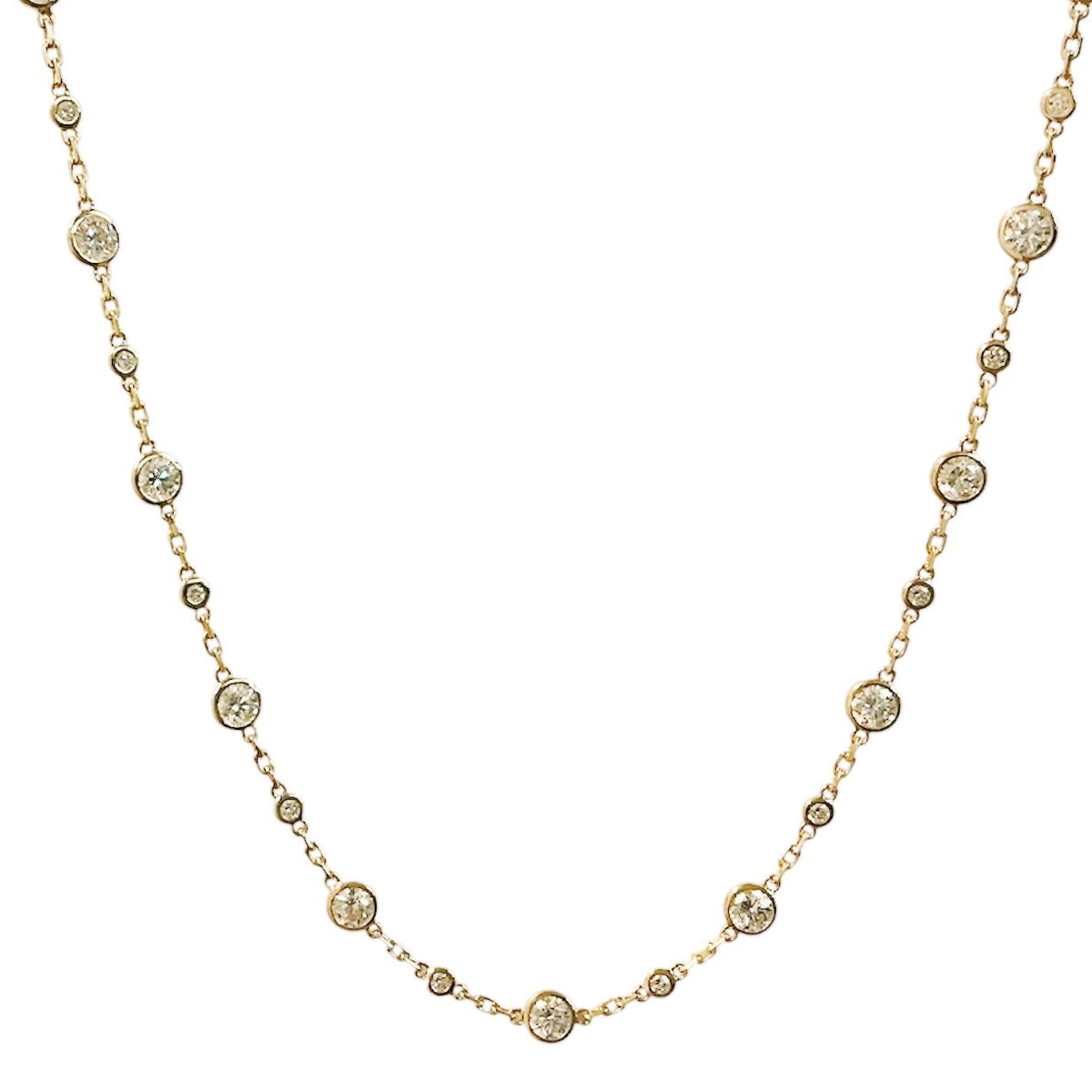 Lab Grown Diamond Station Necklace