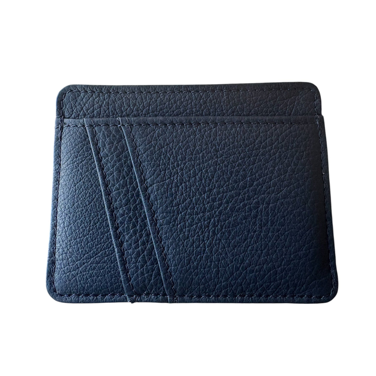 Navy Pebble Grain Yosemite Card Case