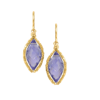 Blue Quartz Earrings