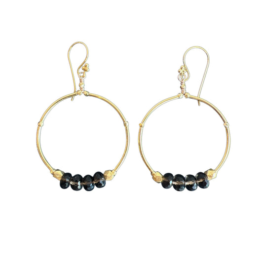 Smokey Quartz Vermeil Earrings