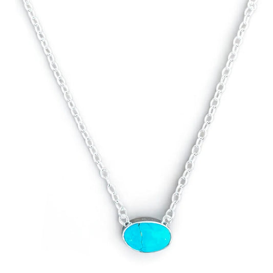 Oval Turquoise Necklace