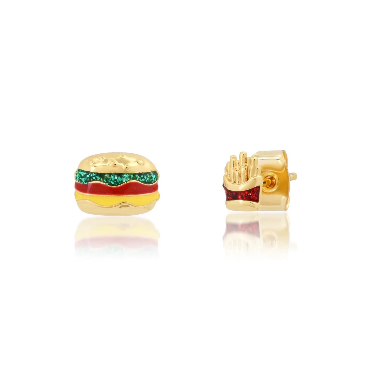 Hamburger and French Fry Studs