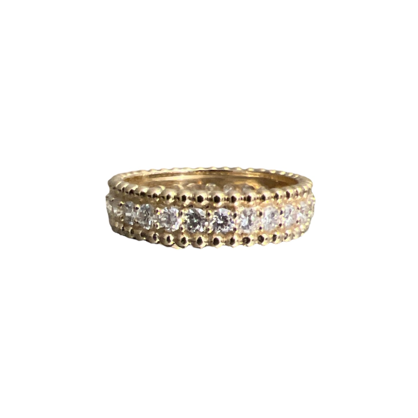 Diamond and Ball Band Ring