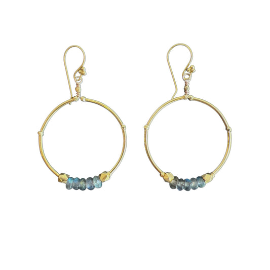 Labradorite Vermeil Earrings