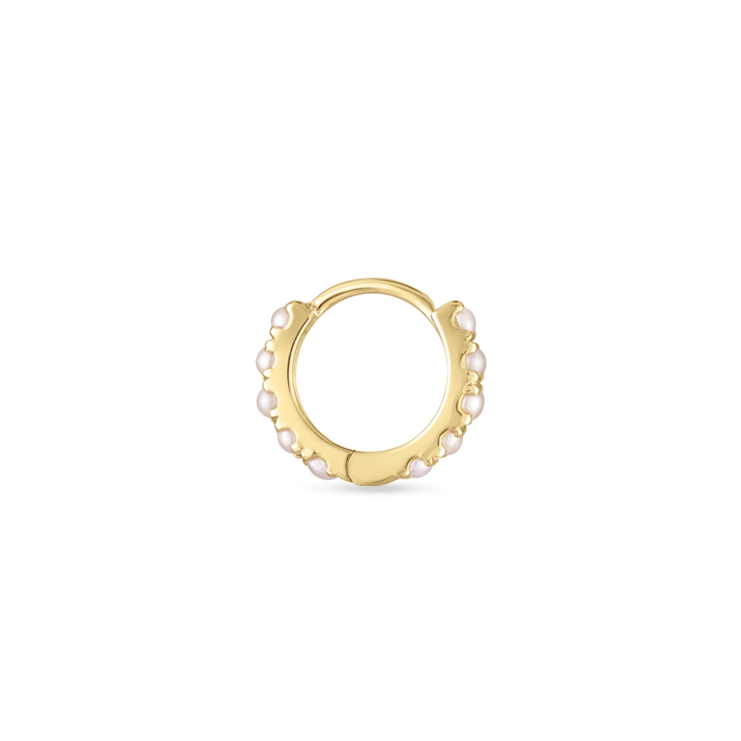 Single Pearl Eternity Hoop