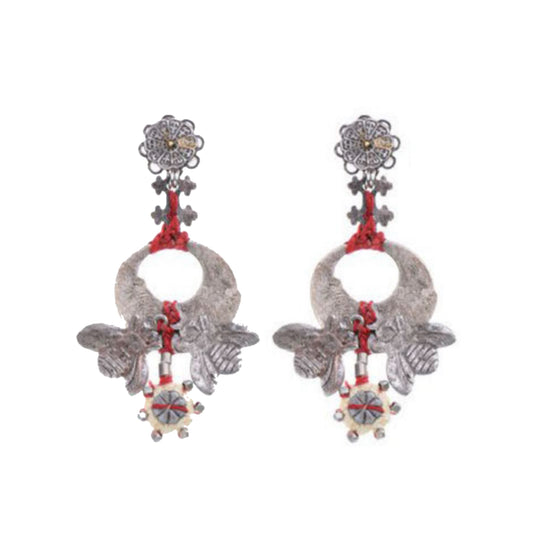 Metal Bloom Earrings