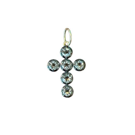 White Topaz Cross Pendant