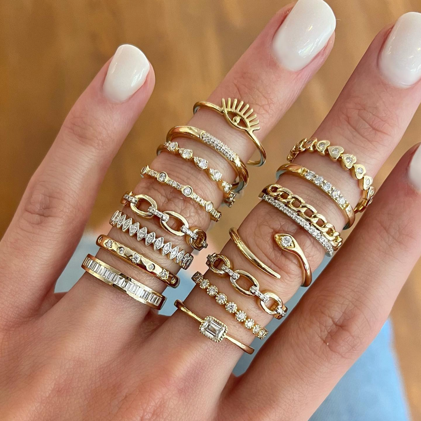 Marquise Illusion with Round Diamonds Ring