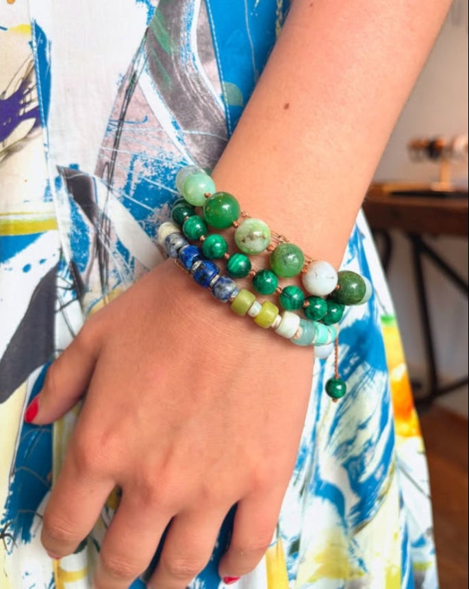 Malachite Beaded Bracelet