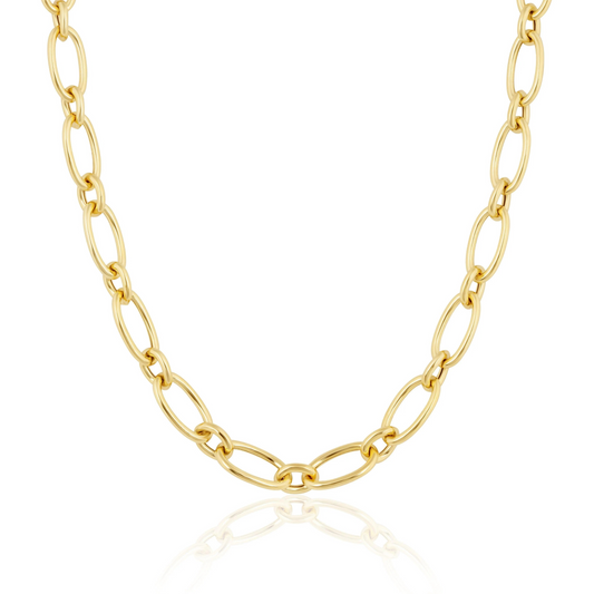Round & Oval Chain Necklace