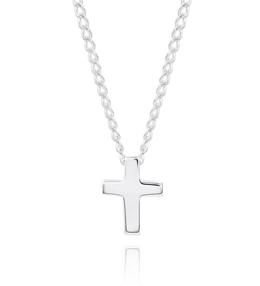 Sterling Silver Tiny Cross Necklace