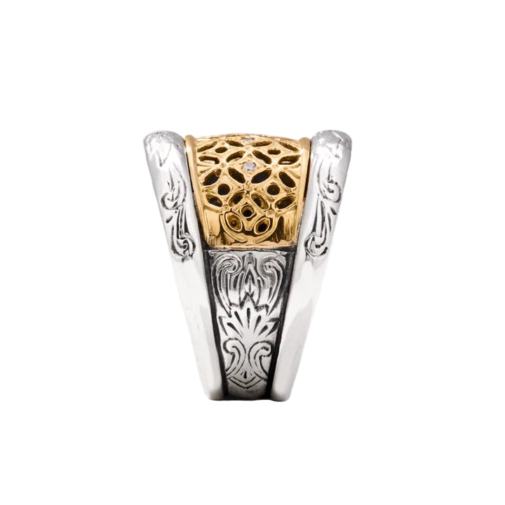 Lattice Diamond Ring