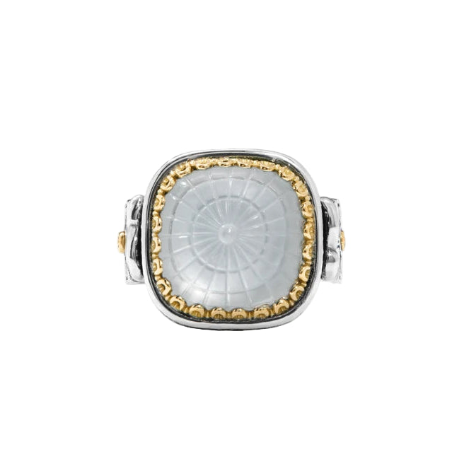 Mother of Pearl Doublet Dome Ring