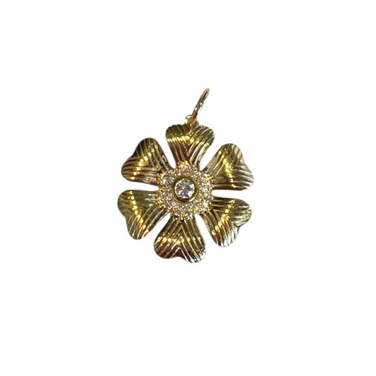 Diamond Flower Pendant