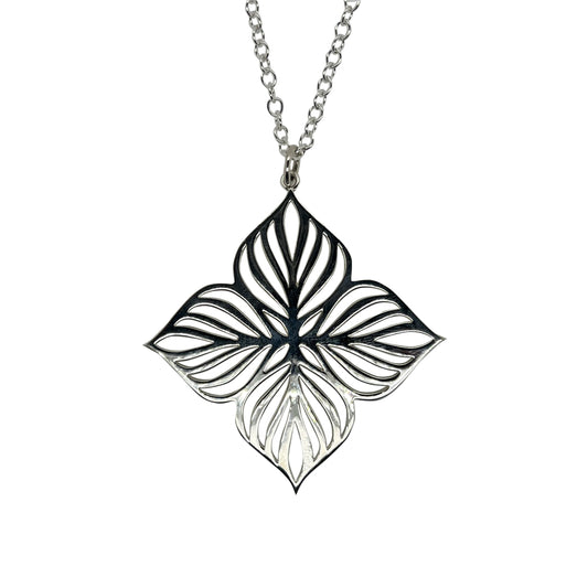 Large Flower Pendant on Chain