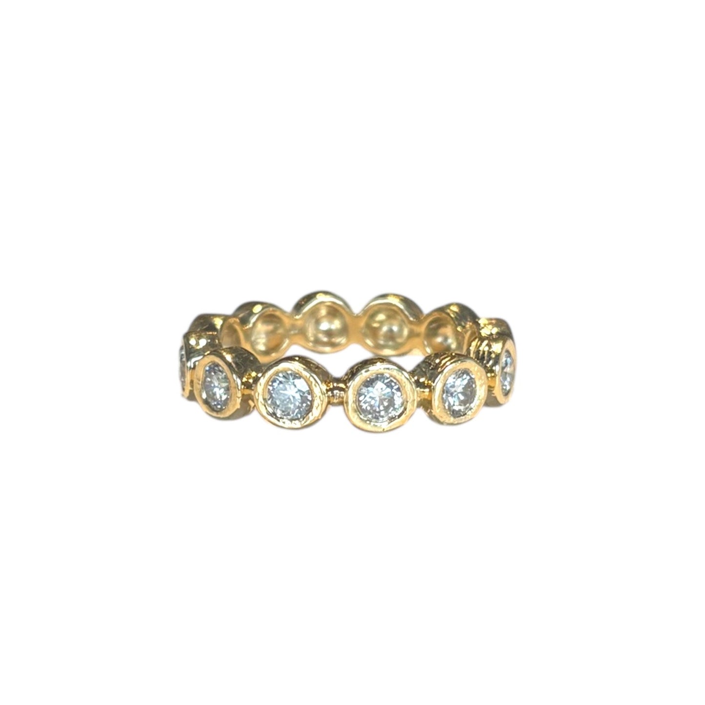Lab Diamond Bezel Anniversary Band
