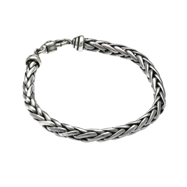 Men's Sterling Silver Wheat Chain Bracelet