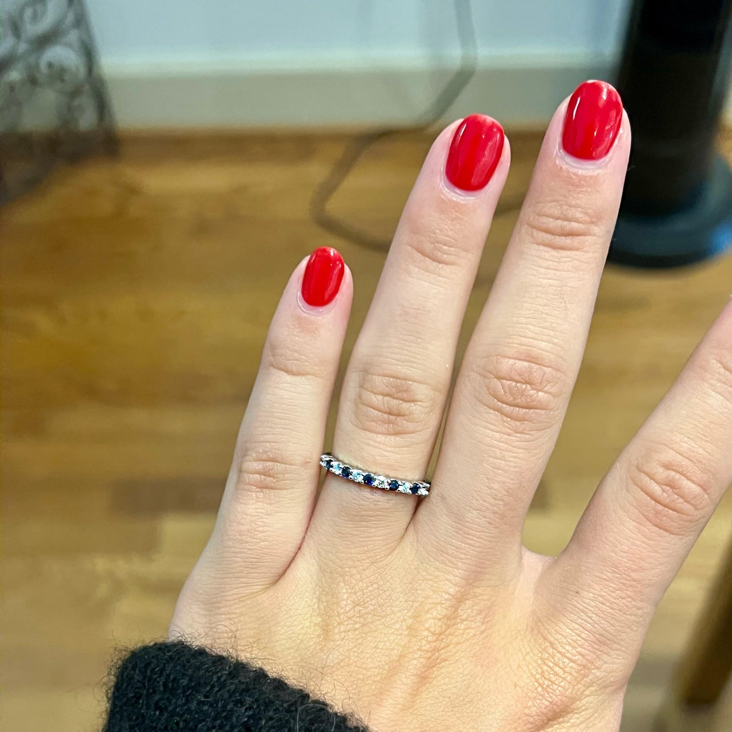 Sapphire and Diamond Anniversary Band