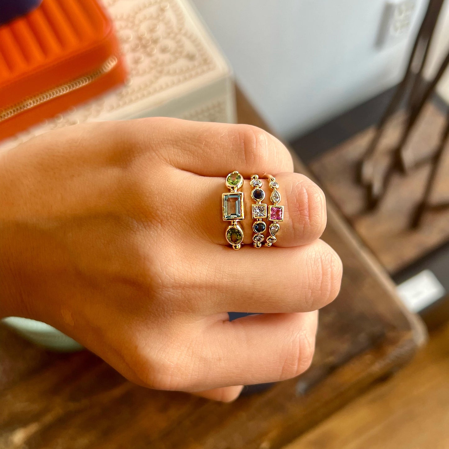 Diamond and Sapphire Ring