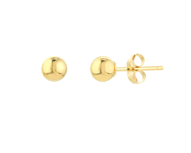 Polished 4mm Ball Stud Earrings