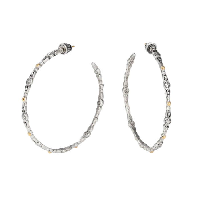 Large Dotted Hoops