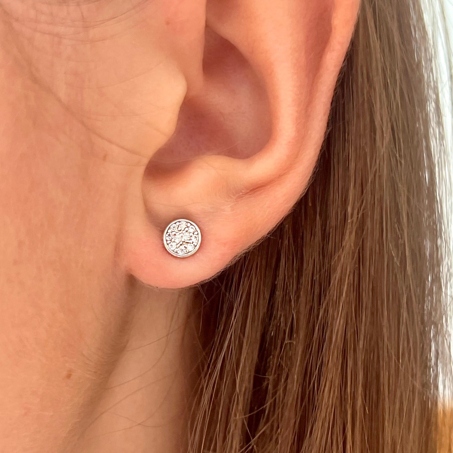 Round CZ Studs