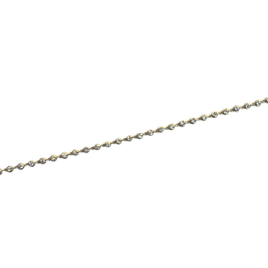 Gold Bezeled Tennis Bracelet